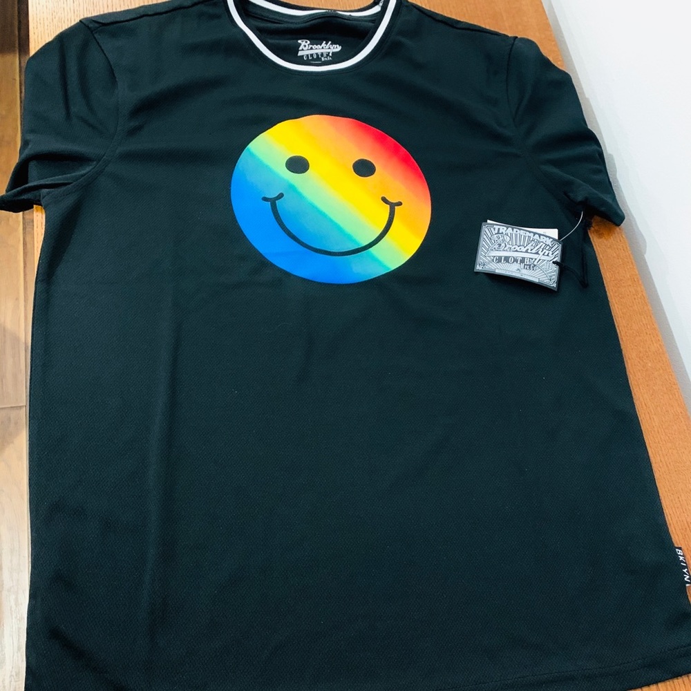 Black Smiley Jersey t-shirt